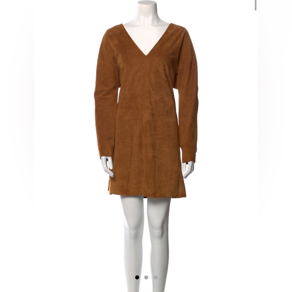 Ralph Lauren Black Label Leather Mini Dress